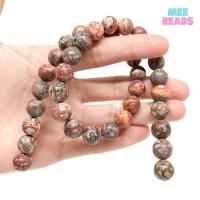 ราคา หินเลพเพิร์ดสกินแจสเปอร์ (หินแท้ สีธรรมชาติ) ขนาด 10 มิล เส้นยาว ❗ แถมฟรี ลวดตัวนำ + ไหมร้อยหิน ❗ Leopard Skin Jasper (3482541514)