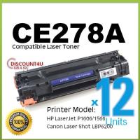 ราคา Discount4U **Pack12**Toner รุ่น CE278A 278 78A 78 For HP LaserJet Pro P1560/P1566/P1600 /P1606dn/M1536dnf (5819037993)