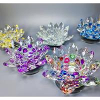 ราคา ฐานบัวคริสตัล ฐานดอกบัว วางลูกแก้ว 5-6 เซน 8 สี แกนหมุนได้ วางตกแต่ง เสริมฮวงจุ้ย พร้อมส่ง (17386159591)