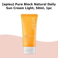 ราคา [apieu] Pure Block Natural Daily Sun Cream Light, 50ml, 1pc / Korean Sun Cream / Lightweight Protection by senda (40279364585)