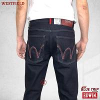 ราคา Blue TripTM Special Edition EDWIN E-Standard Blue TripTM Mens 505 Straight Cut Raw Blue Jeans ( 7505 2826 ) (51352645764)