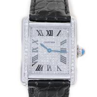 ราคา Cartier Cartier Tank Series Gypsophila Diamond นาฬิกาภาษาอังกฤษ Ladies W5200005 (46761341762)