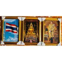 ราคา กรอบรูปพร้อมภาพชุดชาติ ศาสนา พระมหากษัตริย์ ขนาด10*15นิ้ว 1ชุดมี3แผ่น (22882604396)
