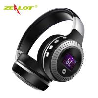 ราคา Zealot B19 Bluetooth Headphones with fm radio LCD Screen hifi Bass Stereo Earphone Wireless Headset with Mic, support TF (26465691450)