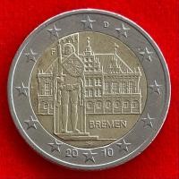 ราคา เหรียญยูโร เยอรมัน Germany 2 euro ปี 2010 2€ เหรียญที่ระลึก Bremen (24607867531)