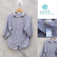 ราคา เสื้อเชิ้ต สีฟ้า earth music&ecology (7192217753)