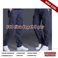 ราคา กางเกงขายาว 100 THOUSAND GET 3 PCS LONG CARGO PANTS FOR ADULT MEN LONG CARGO PANTS สําหรับผู้ชาย (41779723514)