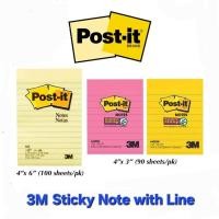ราคา 3M Post-It Sticky Stick Note Memo Lined (41122361158)