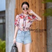 ราคา เสื้อเชิ้ตเกาหลีงานดีมากสวยมากเนื้อผ้าชีฟองลายดอกงานป้ายสินค้าพร้อมส่งค่ะ (2389116452)