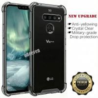 ราคา สําหรับ LG V50 ThinQ 5G LM-V500N LM-V500EM LM-V500XM LM-V450PM Slim โปร่งแสงซิลิโคนนุ่ม Jelly กรณีสี่มุมเสริมฝาครอบโปร่งใส (57902601764)