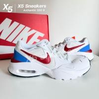ราคา NIKE ของแท้ 100% Air Max Fusion สีขาวแดงน้ำเงิน (50252231898)