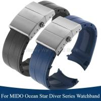 ราคา สําหรับ MIDO M026 ซิลิโคนนาฬิกาอุปกรณ์เสริม Ocean Star Diver Series M026430สายนาฬิกายางกันน้ําทนทาน 22 มม. สีดําสีน้ําเงิน CEFE (50757524783)