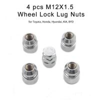 ราคา For Toyota Honda Acura US M12x1.5 Car Anti Theft Steel Wheel Lock Lug Nuts Tyre Chrome Locking Nuts (56906330399)