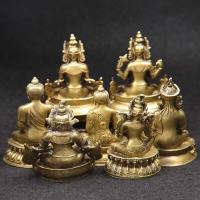 ราคา ทองสัมฤทธิ์โบราณพระพุทธรูปเครื่องประดับเล็ก 7 ๆ น้อ (26315588683)