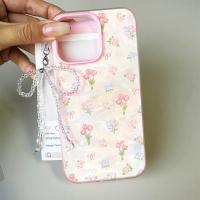 ราคา HP GANTUNGAN Senlin Bunga [ปลอก+ลาน] เคส Samsung A27 A56 A55 5G A17 5G Galaxy A57 A37 A07 A15 A05S A26 A36 A16 Gd2H1 ที่ใส่โทรศัพท์สีเยลลี่คู่สีชมพูน่ารัก (45705682728)