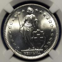 ราคา เหรียญเงิน SILVER ปี1965 SWITZERLAND 2F NGC MS67 เหรียญเกรด เหรียญต่างประเทศ เหรียญสะสม เหรียญหายาก (4754286201)