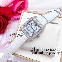 ราคา นาฬิกา Royal Crown นาฬิกาผู้หญิง(แบรนด์แท้) นาฬิกาเพชร สายหนังแท้,หนาปัดขาวมุก,ขนาด30มิล กันน้ำ รับประกัน1ปี (29103651296)