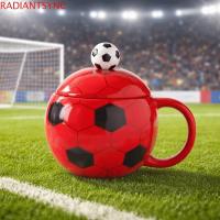 ราคา RADIANTSYNC ถ้วยฟุตบอลฟุตบอลโลก พร้อมช้อน ธีมกีฬา ถ้วยชาฟุตบอล Drinkware Creative 400ml แก้วเซรามิคของขวัญสําหรับแฟนฟุตบอล (44856958609)