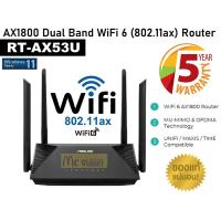 ราคา ROUTER (เราเตอร์) ASUS (RT-AX53U) AX1800 DUAL BAND WiFi 6 (802.11ax) ROUTER (BLACK) (13846878420)