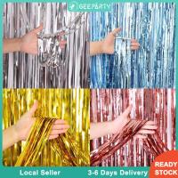 ราคา GeeParty ผ้าม่านฟอยล์เมทัลลิค 1x2 ม. แบบเส้นสำหรับตกแต่งฉากหลังปาร์ตี้ งานวันเกิด งานแต่งงาน งานเลี้ยง สนุกสนาน สวยงาม (52360553840)