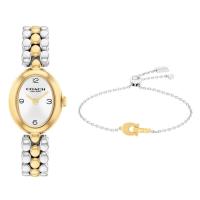 ราคา COACH CO14000128 นาฬิกา นาฬิกาข้อมือ นาฬิกาผู้หญิง สีเงิน/ทอง (40178860118)
