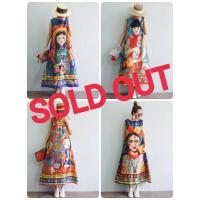 ราคา ทักก่อนสั่งเดรสผ้าไหมอินเดีย แขนกุด พิมพ์ลาย อก38” Thelandmark (7882395930)