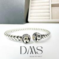 ราคา กำไลนะโม เงินแท้ 92.5% หัวนะโมกลมรมดำ ผ่านพิธี (57010835023)