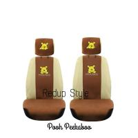 ราคา หุ้มเบาะผ้าลายหมีพูห์(4ชิ้น) Pooh Peekaboo ฟรีไซส์ หุ้มกับรถเก๋ง รถกะบะ (27010585872)
