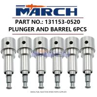 ราคา 6 ชิ้นปั๊มลูกสูบและชุดบาร์เรล A147 สําหรับ ISUZU Forward 6BG1 6BG1TC 131153-0520 (44861099842)