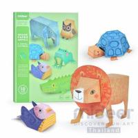 ราคา ORIGAMI PAPER ANIMALS พับกระดาษสามมิติรูปสัตว์ต่างๆ MD4082 (7426060896)
