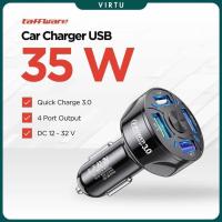ราคา Taffware Car Charger Fast Charging QC 3.0 4 พอร์ต USB 7A 35W - BK-358 (48511228820)