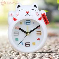 ราคา [ปลาค็อด] นาฬิกาปลุกแมวนําโชค, นาฬิกาปลุกเด็กสร้างสรรค์สีขาว, นาฬิการูปฮวงจุ้ยการ์ตูนมินินาฬิกาตั้งโต๊ะจีนเด็กห้ (40880845448)