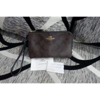 ราคา ลดราคา งดต่อค่ะ กระเป๋า Coach คล้องมือ 2 ซิป S แท้ 100% มือสอง (4708814054)
