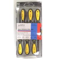 ราคา APEX​ AP-2608010 ตะไบพร้อมด้าม​ 2​ สี​ 6ตัวชุด​ 3X150mm 801P0106-N ตะไบชุด​ ชุดตะไบ (8396470033)