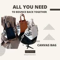 ราคา sport canvas กระเป๋าผ้าแคนวาสทรงขนมจีบ (16405070659)
