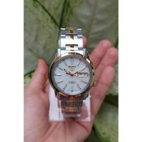 ราคา นาฬิกา Seiko Automatic รุ่น SNKL84k1 นาฬิกาผู้ชายสายแสตนเลส สองกษัตริย์ -หน้าปัดขาว เข็มทอง -ของแท้ 100% รับประกัน1ปี (9809252338)