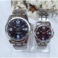 ราคา นาฬิกาคู่รัก Casio รุ่น MTP-1314D-1A และ LTP-1314D-1A สายแสตนเลสหน้าปัดดำ - ของแท้ 100% รับประกันศูนย์ CMG 1 ปีเต็ม (14426366621)