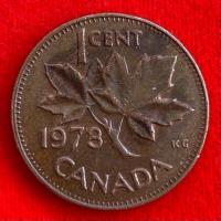 ราคา เหรียญแคนาดา Canada 1 cent ปี 1973 เหรียญต่างประเทศ (25327092692)