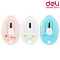 ราคา คัตเตอร์ มินิคัตเตอร์ คัตเตอร์พกพา คัตเตอร์แฟนซี Cutter Mini deli 2050F (43104687229)
