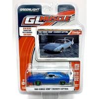 ราคา (ล้อยาง Chase-Premium) Greenlight 1:64 1969 DODGE HEMI CHARGER DAYTONA Greenlight GL Muscle Series 9 รถโมเดล (29290027516)