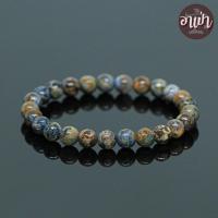 ราคา หินปีเตอร์ไซต์ สีฟ้า ปู่โสมเฝ้าทรัพย์ Pietersite ขนาด 8 มิล หินแห่งการปกป้องทรัพย์สิน กำไลหินสี กำไลหินนำโชค หินสีฟ้า (18521725630)