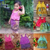ราคา ชุดไทย คอกระเช้าเด็ก ผ้าถุงเด็ก (2290586528)