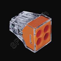 ราคา [ 5ชิ้น ] PCT-104 ตัวรวมปลายสาย 4ช่อง ใช้ครั้งเดียว 24A 400V เก็บสายไฟ ข้อต่อ เต๋าต่อสายไฟ Quick Connector Terminal B... (10552535610)