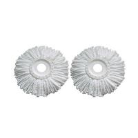 ราคา modern Spin Mop อะไหล่หัวม็อบ ผ้าถูพื้น ไมโครไฟเบอร์ ใช้กับ ไม้ถูพื้น (สีขาว) (44122651494)