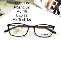 ราคา กรอบแว่นตาพลาสติก Dunlop D305 เกาหลีแท้ - แว่นตา Trinh Le (55558125252)