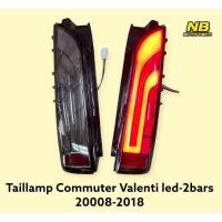 ราคา ไฟท้ายแต่ง รถตู้ Commuter led 2 bar สีสโมค ปี2008-2018 Taillamp Toyota Hiace Commuter smoke led (19582440827)