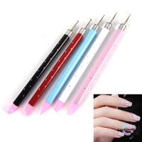 ราคา LontimeMio] Double Different Dotting Pen Nail Dotting Tool Tips Bead Picker Wax Pencil ใหม่ (40769627226)