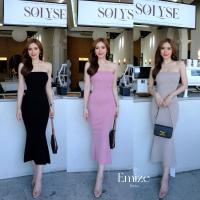 ราคา Emize Dress - เดรสไหมพรมผ้าหนา เกาะอก ทรงหางปลา (29654464604)