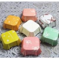 ราคา ถ้วยจีบเหลี่ยม ถ้วยบราวนี่ ขนาด 4.5x4.5 ซม.สูง 2.5 ซม. แพค 200 ใบ *เพื่อน อปก บกร (24664850951)
