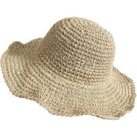 ราคา SenkerFashionBeachStrawHatsforWomen,HandmadeFloppyBucketSunHatforSummerVaionWideBrimPackableTravel (45108559122)